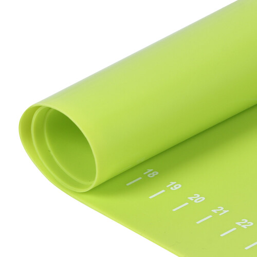 64x45cm Green High Temp Non-Stick Silicone Baking Mat with Scale