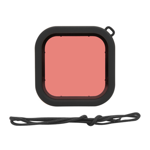Action Camera Lens Filter for GoPro 8 Waterproof Shell with Rope and Red Light 1