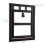 Durable Plastic Pet Door Locking Flap for Screen Windows & Doors (Black L) 3