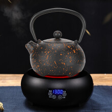 Japanese Style Cast Iron Teapot 0.3L Yellow Spot Uncoated Gift for Tea Lovers