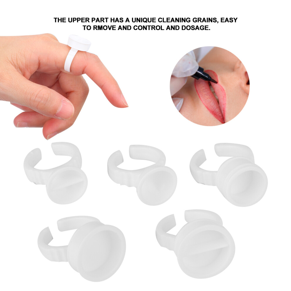 500Pcs Disposable Tattoo Ink Ring Cup Set, 15ml & 5ml Pigment Caps