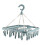 Foldable Laundry Hanger with 32 Clips, Blue, 32x32x32cm 2