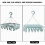 Foldable Laundry Hanger with 32 Clips, Blue, 32x32x32cm 5