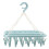 Foldable Laundry Hanger with 32 Clips, Blue, 32x32x32cm 7