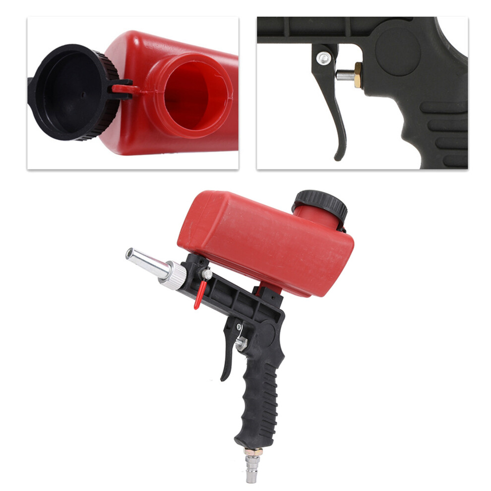 Small Handheld Pneumatic Sandblasting Gun 21Lbs 90Psi For Rust & Surface Finish 8761392379977
