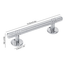 Stainless Steel Drawer Cabinet Handle 14.8x2.8x4cm Durable Door Pull