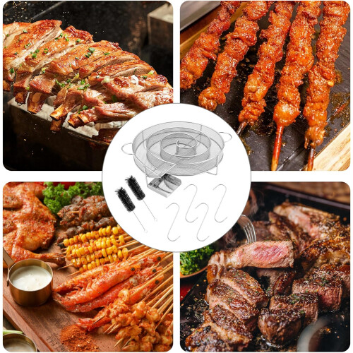 Spiral Grid Smoke Generator for BBQ, 50 Char 1