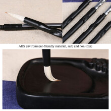 2 Pcs ABS Brush Pen for Calligraphy, Non-Toxic, Weasel & Mixed Hair