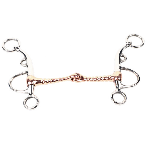 Horse Training Snaffle Bit Stainless Steel Equestrian Equipment 5.5cm Silver 1