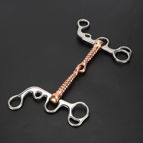 Horse Training Snaffle Bit Stainless Steel Equestrian Equipment 5.5cm Silver 2