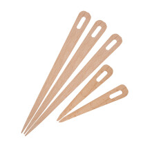 5PCS Wooden Big Eye Needles for DIY Tapestry & Knitting Crafts Tools Australia
