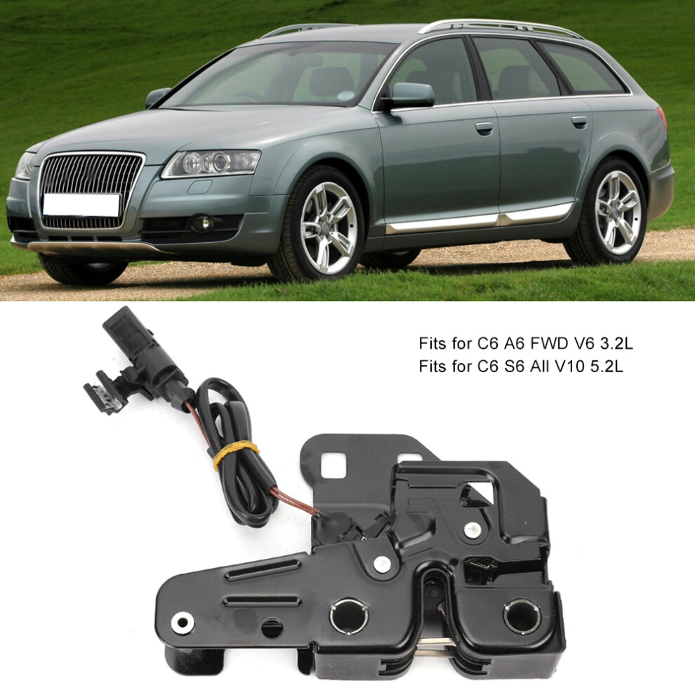 Engine Hood Latch Lock For C6 A6 V6 3.2L & V10 5.2L Alloy 4661392382783