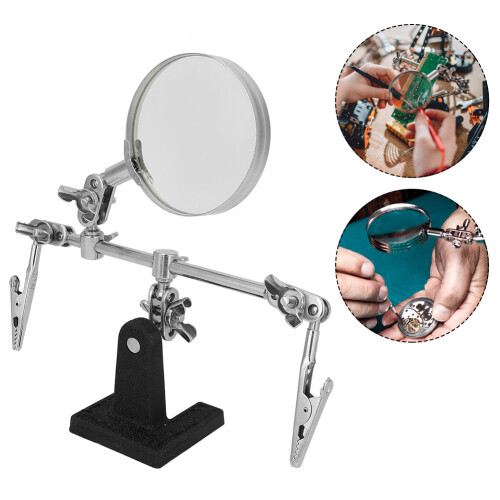 Soldering Stand with 5X Magnifying Glass and Third Hand Tool for DIY Projects 2