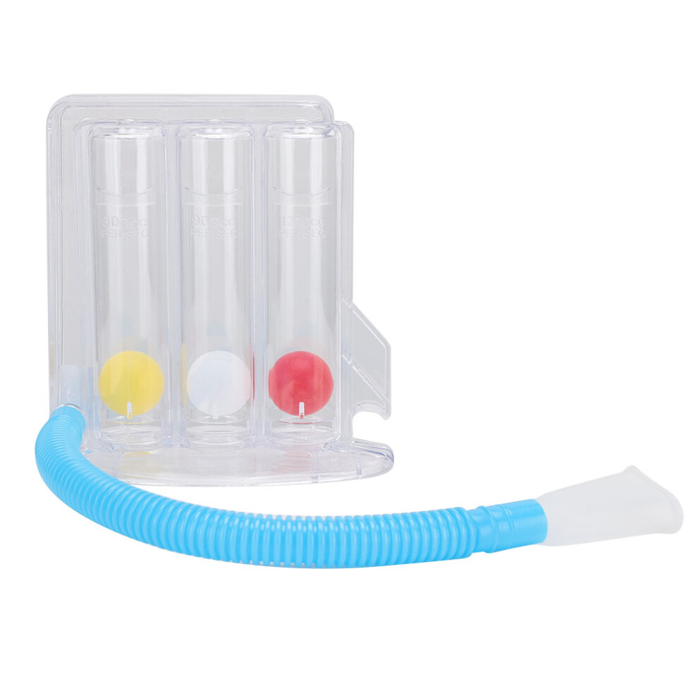 Deep Breathing Lung Exerciser, Type A 3 Ball Single Suction, Plastic