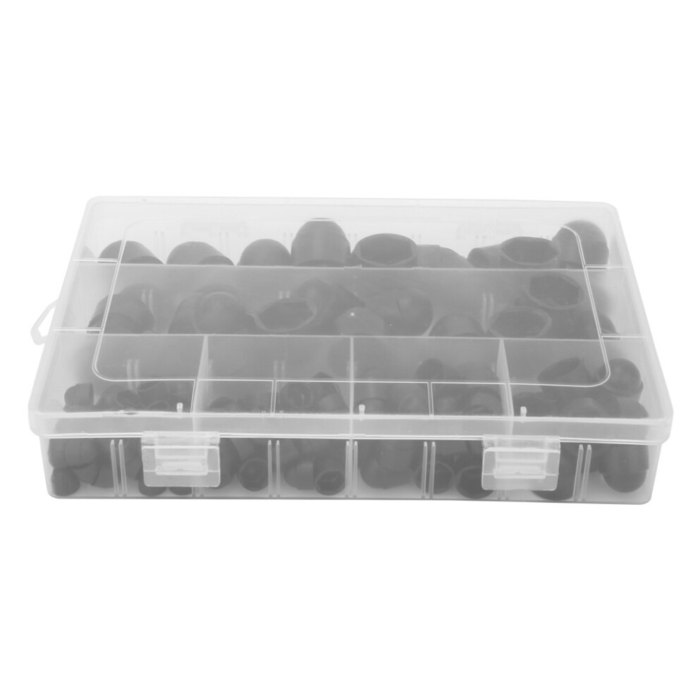 145Pcs Pe Dome Nut Kit M4-M12 Hex Cap Fasteners In Assorted Sizes 8781392663791