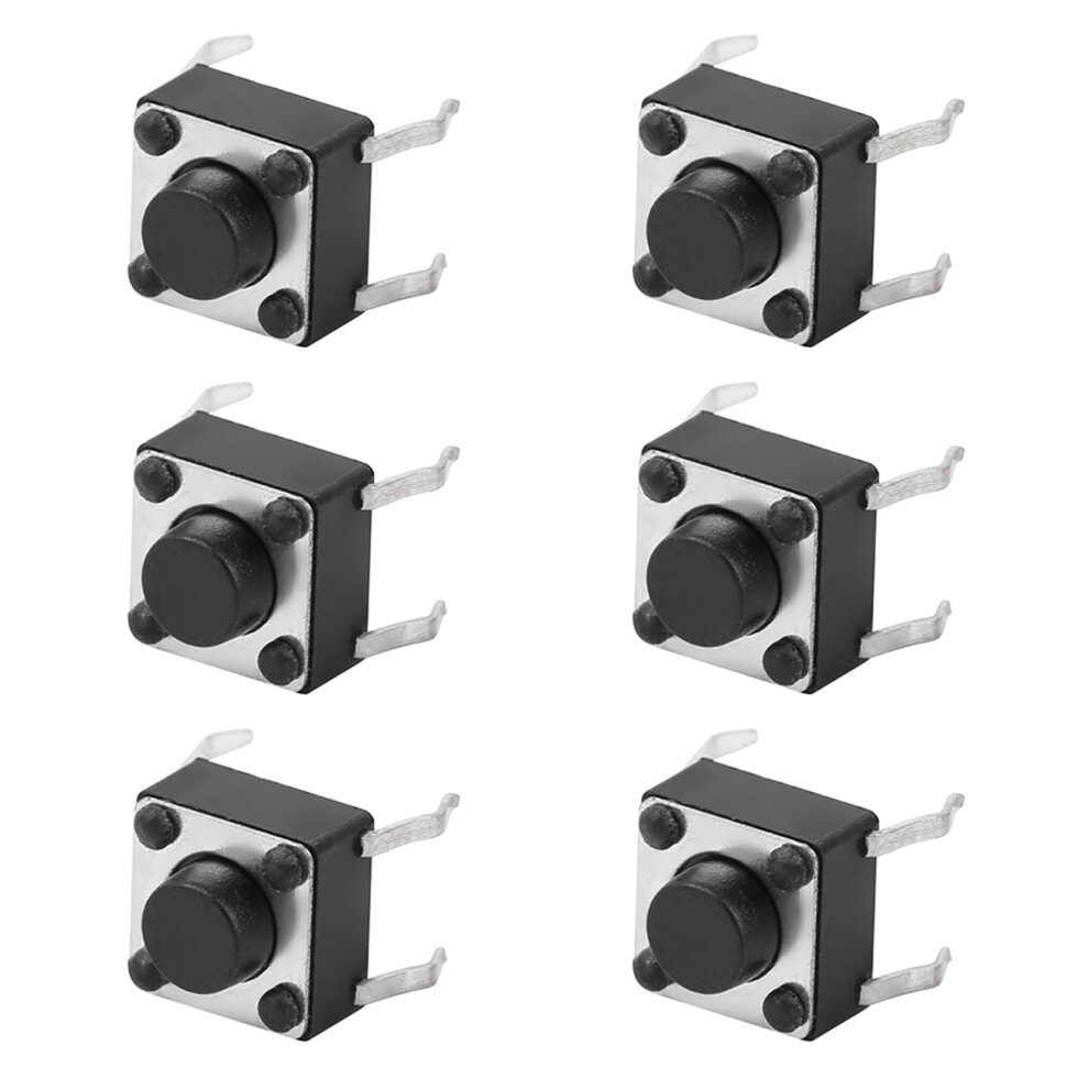 Mini Micro Tactile Switch 100Pcs 6X6x5mm Push Button For Circuit Projects 4951392385960