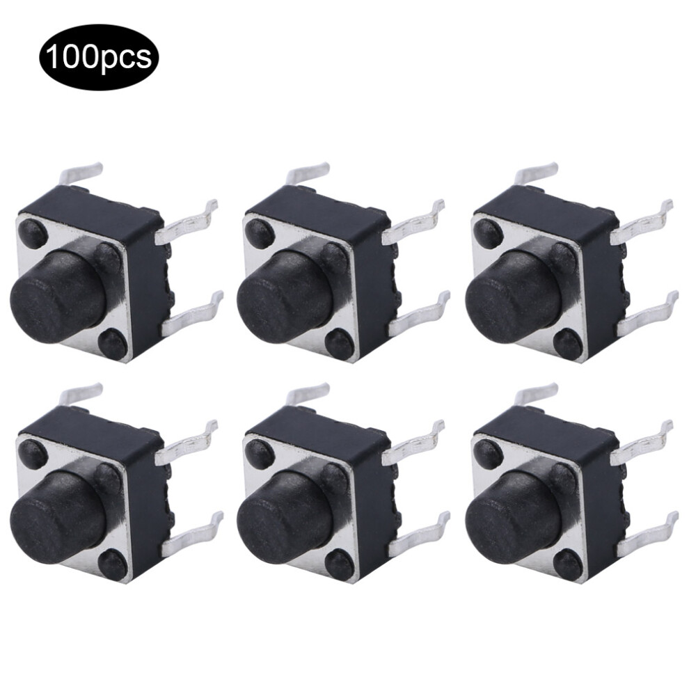 Tactile Push Button Switch 100Pcs Mini Micro 6X6x6mm For Diy Electronic Repair 7601392385930