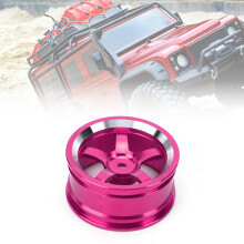 4Pcs Aluminum Alloy RC Wheel Hub Fits 1/10 Drift & Touring Cars Pink