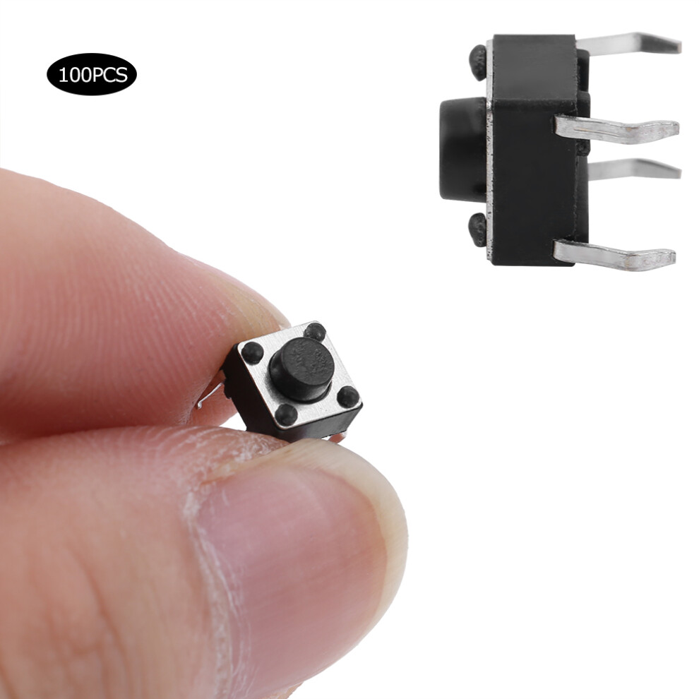 100pc Tactile Push Button Switch Micro 6x6mm
