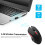 G817 Wireless Gaming Mouse 2400DPI 6-Button 10m Range Black 2