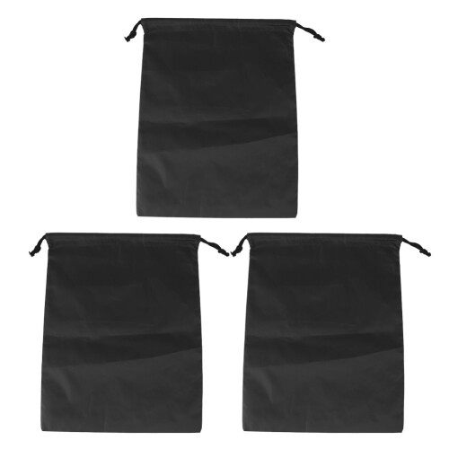 Nylon Waterproof Dustproof Storage Bag for Shoes & Clothes Organizer Black 1
