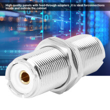 5pcs UHF SO239 Female to Female RF Adapter Plugs, Stainless Steel