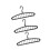 Versatile 360 Spin Garment Hanger Accommodates Both-Black 1