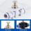 Multipurpose Pneumatic Hose Connector Temperature-Black 4mm 6