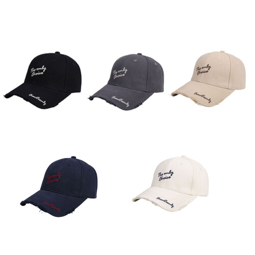 Classical Cotton Baseball Cap With Curved Brims Sun-Cream 1