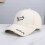 Classical Cotton Baseball Cap With Curved Brims Sun-Cream 7
