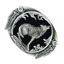 Punk riemgesp vervanging Retro Wolf riemgesp metalen foto-p21 2