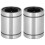 2Pcs LM20UU Linear Motion Bearings Flange, 20mm Inner Diameter 2