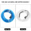 Car LED Interior Light Strip 4M Blue Auto Decorative Modification Parts 3