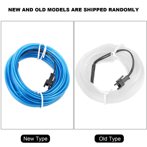 Car LED Interior Light Strip 4M Blue Auto Decorative Modification Parts 2