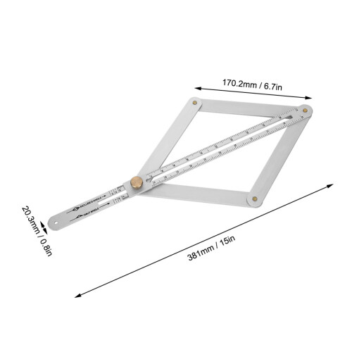 Goniometer-Lineal, klappbar und robust 1
