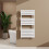 AICA (White, 1200x600mm) Heated Towel Rail Flat Central Heating Radiator 1