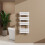 AICA (White, 1000x450mm) Heated Towel Rail Flat Central Heating Radiator 1