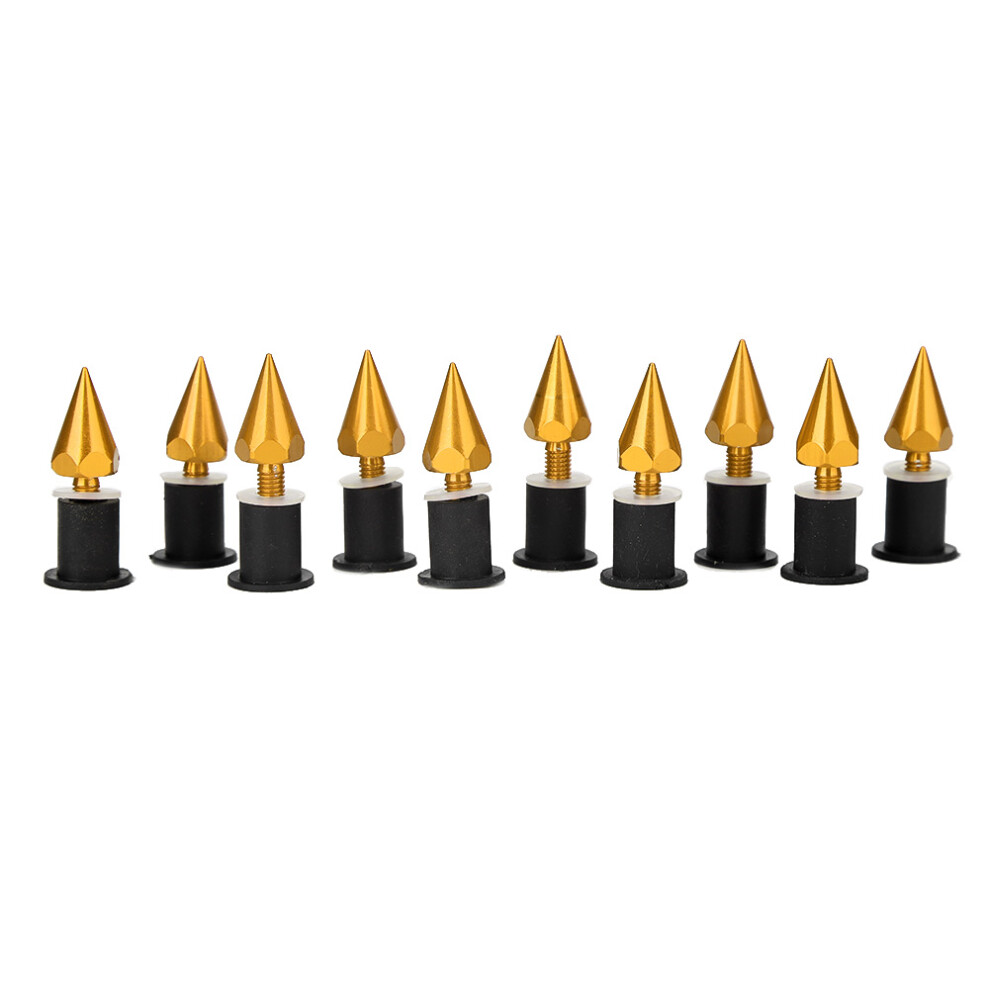 M5 Windshield Spike Bolts Set Cnc Aluminum Alloy For Motorcycle Universal, Gold 6931392390421