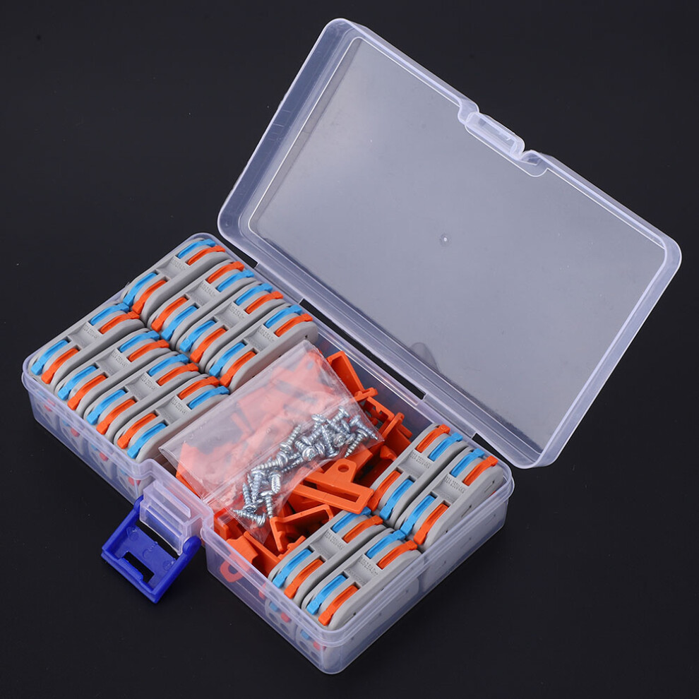 48Pcs Wiring Connector Conductor 2-Positions 11~28Awg, Flame Retardant 32A 6941392390864