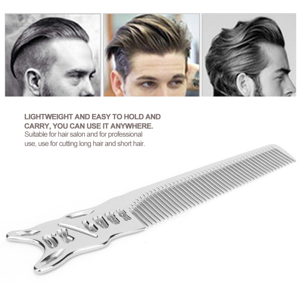 Lightweight Aluminum Hair Cutting Comb with Anti-Static Features Salon Quality