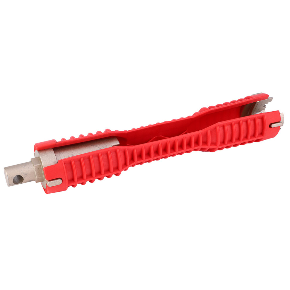 Multifunctional Faucet Wrench Dual Head Red