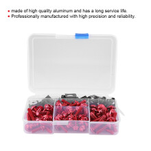 Motorcycle Fairing Bolt Kit 177pcs M5 M6 for Yamaha Sports Bikes Red Screws