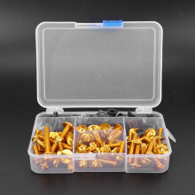Universal Motorcycle Screws Kit 177pcs M5 M6 Fairing Bolts for Yamaha Gold