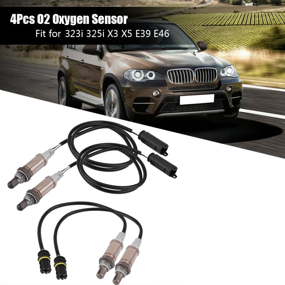 4Pcs Oxygen Sensors Upstream & Downstream For Bmw 323I 325I X3 X5 2.5L 3.0L 8421392665240