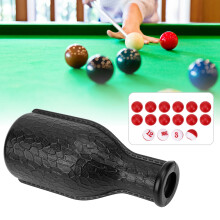 Billiard Pool Shaker Bottle with 16 Numbered Tally Balls, Black, 165x75mm