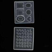 6pcs Silicone Gel Resin Jewelry Pendant Casting Molds DIY Crafts
