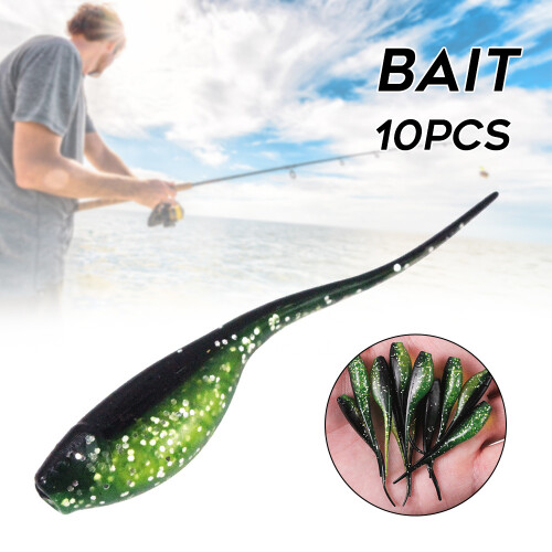 10pcs Realistic Tadpole Lures for Saltwater & Freshwater 2