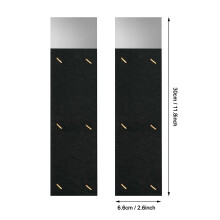 (2.6in 11.8in) 2PCS Gutter Backplate - Reduce Noise & Water Flow