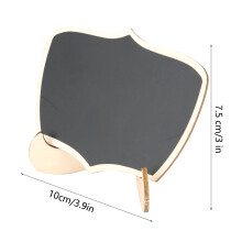 Mini Blackboard Message Board Set, 20 Pcs, 10x7.5cm, Wood Wedding & Garden Decor