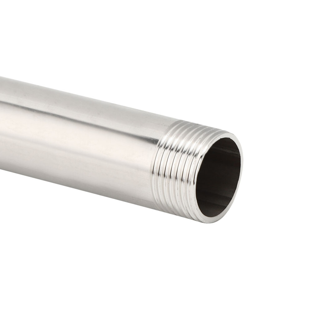Stainless Steel Male Threaded Pipe Nipple Adapter 20Cm G3/4 Extension 5091392394490